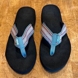 Teva Multicolor Striped Flip Flops